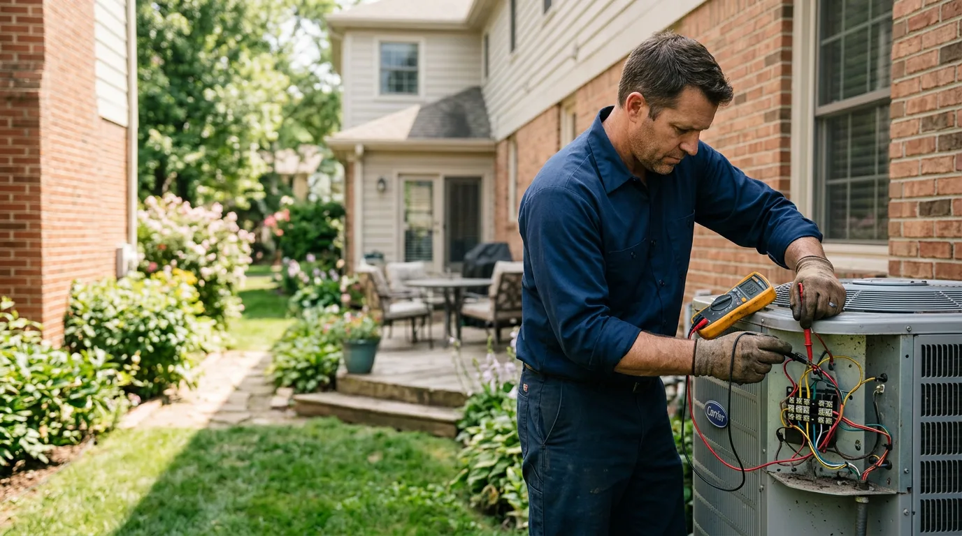 HVAC technician working near Evant, TX